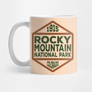 Rocky Mountain National Park badge Mug